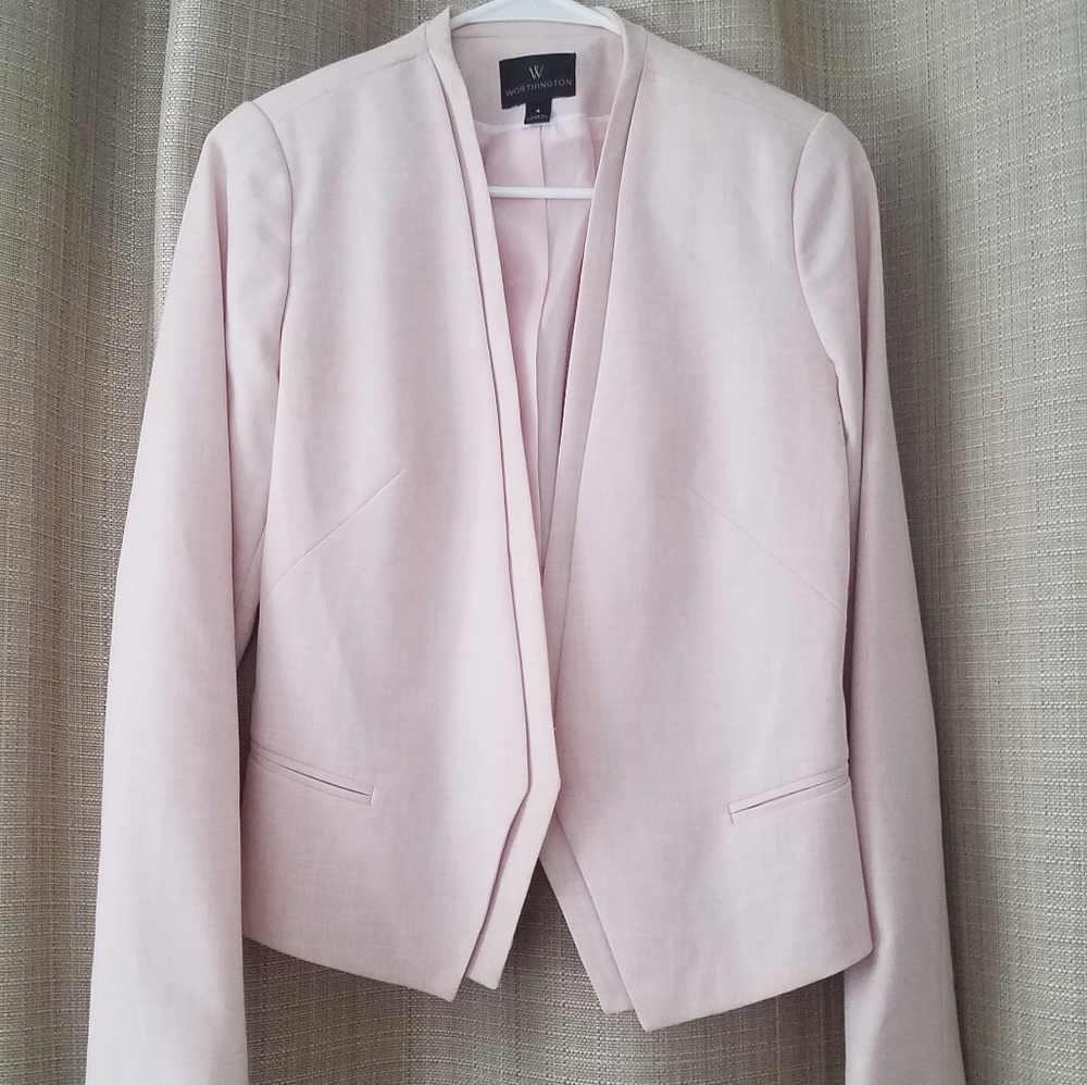 Womens Light Pink Blazer